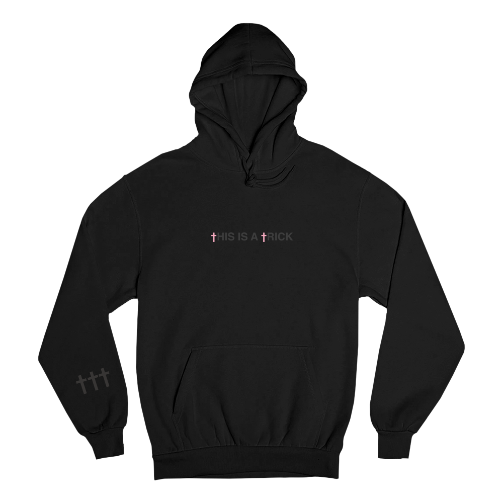 SOLD OUT ††† Crosses This Is A Trick Embroidered Black Pullover Hoodie ...